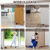 image:imageFrienda 4 Pcs Heavy Duty Rubber Door Stops Wedge StackableBlue  Jumbo 2 Tall TPR Wedge for Carpet Hardwood Concrete Tile Nonslip Stopper Design Stackable for Hotels Homes OfficesCoffee