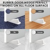 image:imageFrienda 4 Pcs Heavy Duty Rubber Door Stops Wedge StackableBlue  Jumbo 2 Tall TPR Wedge for Carpet Hardwood Concrete Tile Nonslip Stopper Design Stackable for Hotels Homes OfficesWhite
