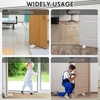 image:imageFrienda 4 Pcs Heavy Duty Rubber Door Stops Wedge StackableBlue  Jumbo 2 Tall TPR Wedge for Carpet Hardwood Concrete Tile Nonslip Stopper Design Stackable for Hotels Homes OfficesWhite