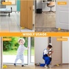 image:imageFrienda 4 Pcs Heavy Duty Rubber Door Stops Wedge StackableBlue  Jumbo 2 Tall TPR Wedge for Carpet Hardwood Concrete Tile Nonslip Stopper Design Stackable for Hotels Homes OfficesYellow