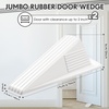 image:imageFrienda 4 Pcs Heavy Duty Rubber Door Stops Wedge StackableBlue  Jumbo 2 Tall TPR Wedge for Carpet Hardwood Concrete Tile Nonslip Stopper Design Stackable for Hotels Homes OfficesWhite