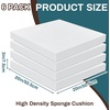 image:imageFrienda 6 Pack High Density Foam Cushion 2 X 22 X 22 Replacement Foam  Replacement Upholstery Padding Material for Couch Sofa Chair Refill Commercial Stuffing DIY Project Strong Cushion Support3 X 20 X 20