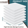 image:imageFrienda 6 Pack High Density Foam Cushion 2 X 22 X 22 Replacement Foam  Replacement Upholstery Padding Material for Couch Sofa Chair Refill Commercial Stuffing DIY Project Strong Cushion Support1 X 24 X 24