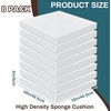 image:imageFrienda 8 Pack 2 x 20 x 20Upholstery High Density Foam Cushion 50 ILD Replacement Square Cut to Size Foam Couch or Commercial Dinning Chair Couches Chair Padding DIY Projects2 x 16 x 16