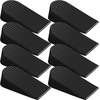 image:imageFrienda 8 Pack Large Door Stoppers Heavy Duty Rubber Stopper for Bottom of Door Wedge Stopper for Home Office BlackBlack