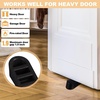 image:imageFrienda 8 Pack Large Door Stoppers Heavy Duty Rubber Stopper for Bottom of Door Wedge Stopper for Home Office BlackBlack