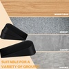 image:imageFrienda 8 Pack Large Door Stoppers Heavy Duty Rubber Stopper for Bottom of Door Wedge Stopper for Home Office BlackBlack