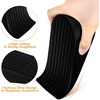 image:imageFrienda 8 Pack Large Door Stoppers Heavy Duty Rubber Stopper for Bottom of Door Wedge Stopper for Home Office BlackBlack