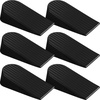 image:imageFrienda 8 Pack Large Door Stoppers Heavy Duty Rubber Stopper for Bottom of Door Wedge Stopper for Home Office BlackBlack