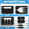 image:imageFrienda IP44 Large Outdoor Waterproof Extension Cord Box with 4 Pcs Small Weatherproof Extension Cord Electrical Safety Box Outlet Cover for Power Strip Plug Socket Outlet Holiday Light Black