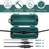 image:imageFrienda Outdoor Extension Cord Safety Cover Waterproof Cord Connector Protector Ip44 with 4 Detachable Latches Plug Cover Electrical Safety Box for Holiday Outlet Decoration LightsGreen 4 Pack