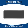 image:imageFrienda Wire Shelf Liners18 x 24 InchClearSet of 10  Heavy Duty Shelf Liners for Wire Shelving Plastic Waterproof Protector Mat Non Adhesive for Metal Rack Tier Shelving UnitGray