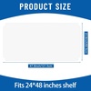 image:imageFrienda Wire Shelf Liners18 x 24 InchClearSet of 10  Heavy Duty Shelf Liners for Wire Shelving Plastic Waterproof Protector Mat Non Adhesive for Metal Rack Tier Shelving UnitClear
