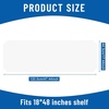 image:imageFrienda Wire Shelf Liners18 x 24 InchClearSet of 10  Heavy Duty Shelf Liners for Wire Shelving Plastic Waterproof Protector Mat Non Adhesive for Metal Rack Tier Shelving UnitClear