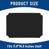 image:imageFrienda Wire Shelf Liners18 x 24 InchClearSet of 10  Heavy Duty Shelf Liners for Wire Shelving Plastic Waterproof Protector Mat Non Adhesive for Metal Rack Tier Shelving UnitBlack