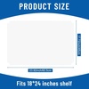 image:imageFrienda Wire Shelf Liners18 x 24 InchClearSet of 10  Heavy Duty Shelf Liners for Wire Shelving Plastic Waterproof Protector Mat Non Adhesive for Metal Rack Tier Shelving UnitClear