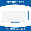 image:imageFrienda Wire Shelf Liners18 x 24 InchClearSet of 10  Heavy Duty Shelf Liners for Wire Shelving Plastic Waterproof Protector Mat Non Adhesive for Metal Rack Tier Shelving UnitClear