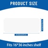 image:imageFrienda Wire Shelf Liners18 x 24 InchClearSet of 10  Heavy Duty Shelf Liners for Wire Shelving Plastic Waterproof Protector Mat Non Adhesive for Metal Rack Tier Shelving UnitClear