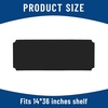 image:imageFrienda Wire Shelf Liners18 x 24 InchClearSet of 10  Heavy Duty Shelf Liners for Wire Shelving Plastic Waterproof Protector Mat Non Adhesive for Metal Rack Tier Shelving UnitBlack