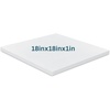 image:imageFrienda 1 Pack 1 x 18 x 18 Upholstery High Density Craft Foam Sheets Replacement Square Cut to Size Cushion Chair Padding Suitable for Shipping Packing Cushion Foam Mailing CosplayWhiteWhite