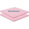 image:imageFrienda 2 Pack 3 x 24 x 24 Upholstery High Density Foam Square White  Cushion Padding 22 Density 50ILD Replacement Square Cut to Size Foam for Couch Chair Packing Shipping DIY Cosplay ProjectsPink