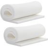 image:imageFrienda 2 Pcs Upholstery Foam 1 x 24 x 72 High Density Cushion White Polyurethane Craft Foam Padding for Seat Replacement DIY Projects Chairs Headboards Sofas HomeWhite