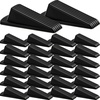 image:imageFrienda 24 Pcs Door Stoppers Bulk Rubber Stop Height up to 12 Inches Wedge Stopper for Heavy Duty Door Bottom Carpet Tile Concrete Wooden Floor BlackBlack