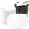 image:imageFrienda 25 Pcs Drum Top Oil Absorbent Pads for 55 Gallon Drums Barrel Absorbent Pads Mat 22 Diameter Lid Oil Mat with Bungs 075 and 2 DiameterGrayWhite