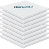 image:imageFrienda 8 Pack 2 x 20 x 20Upholstery High Density Foam Cushion 50 ILD Replacement Square Cut to Size Foam Couch or Commercial Dinning Chair Couches Chair Padding DIY Projects1 x 24 x 24