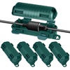 image:imageFrienda Outdoor Extension Cord Safety Cover Waterproof Cord Connector Protector Ip44 with 4 Detachable Latches Plug Cover Electrical Safety Box for Holiday Outlet Decoration LightsGreen 4 Pack