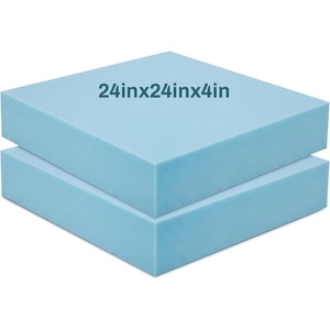 image:imageFrienda 2 Pack 3 x 24 x 24 Upholstery High Density Foam Square White  Cushion Padding 22 Density 50ILD Replacement Square Cut to Size Foam for Couch Chair Packing Shipping DIY Cosplay ProjectsBlue