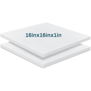 image:imageFrienda 2 Pack 3 x 24 x 24 Upholstery High Density Foam Square White  Cushion Padding 22 Density 50ILD Replacement Square Cut to Size Foam for Couch Chair Packing Shipping DIY Cosplay ProjectsWhite