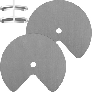 image:imageFrienda 2 Pcs Lazy Susan Shelf Liners  Non Adhesive Non Slip Kitchen Cabinet Liners for Refrigerator Pantry Sink amp Cupboard Storage31 InchGrayGray