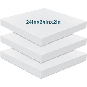 image:imageFrienda 3 Pack 2 x 20 x 20 Upholstery High Density Foam Cushion  22 Density 50ild Replacement Square Cut to Size Foam Padding Seat Couch for Patio Furniture Commercial Dinning Benches2 x 24 x 24 Inch