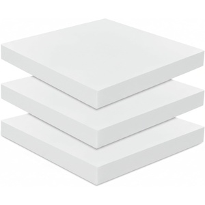 image:imageFrienda 3 Pack 2 x 20 x 20 Upholstery High Density Foam Cushion  22 Density 50ild Replacement Square Cut to Size Foam Padding Seat Couch for Patio Furniture Commercial Dinning Benches2 x 20 x 20 Inch