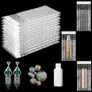 image:imageFrienda 300 Pcs Self Adhesive Bubble Bags Packing Pouches 6 X 10  Double Wall Clear Protective Wrap Shockproof for Small Business Shipping Packaging Cushioned Fragile Items Protection150