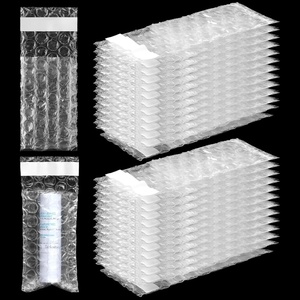 image:imageFrienda 300 Pcs Self Adhesive Bubble Bags Packing Pouches 6 X 10  Double Wall Clear Protective Wrap Shockproof for Small Business Shipping Packaging Cushioned Fragile Items Protection1
