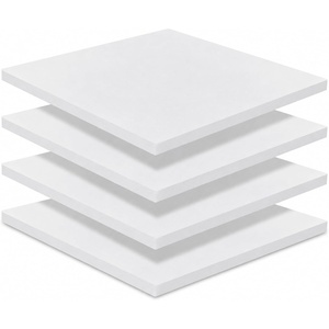 image:imageFrienda 4 Pack 2 x 18 x 18 Upholstery High Density Foam Cushion White  Replacement Square Cut to Size Foam Padding Seat Couch for Patio Furniture Commercial Dinning Benches Padding DIY ProjectsWhite