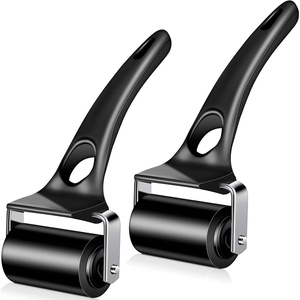 image:imageFrienda 6 Pack 47 Inch Rubber Brayer Rollers Hard Rubber Rollers Tool for Printmaking Ink Application Block Printing Stamping Wallpaper Gluing and Crafting2 Inches