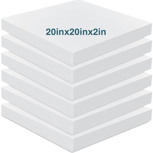 image:imageFrienda 6 Pack High Density Foam Cushion 2 X 22 X 22 Replacement Foam  Replacement Upholstery Padding Material for Couch Sofa Chair Refill Commercial Stuffing DIY Project Strong Cushion Support2 X 20 X 20