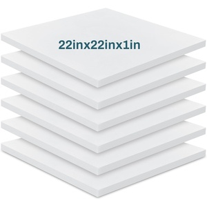 image:imageFrienda 6 Pack High Density Foam Cushion 2 X 22 X 22 Replacement Foam  Replacement Upholstery Padding Material for Couch Sofa Chair Refill Commercial Stuffing DIY Project Strong Cushion Support1 X 22 X 22