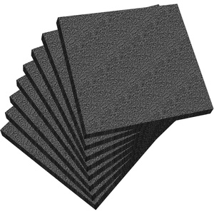 image:imageFrienda 8 Pcs Polyethylene Foam Sheet 12 x 12 x 05 Inch Cuttable Packing Foam Pad Cushioning for Tool Box Cases Craft Shipping Moving and Storage BlackBlack