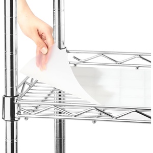image:imageFrienda Wire Shelf Liners18 x 24 InchClearSet of 10  Heavy Duty Shelf Liners for Wire Shelving Plastic Waterproof Protector Mat Non Adhesive for Metal Rack Tier Shelving UnitClear