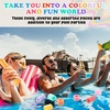 image:imageFrienda 50 Pcs Pool Noodle Bits 118236 Dia Pastel ColorsRegular Colors