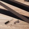 image:imageFrienda 8 Set Door Sweep Brush Bottom 1 x 36 Inch BlackBrown