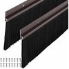 image:imageFrienda 8 Set Door Sweep Brush Bottom 1 x 36 Inch BlackBrown