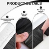 image:imageFrienda 8 Set Door Sweep Brush Bottom 1 x 36 Inch BlackSilver