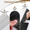 image:imageFrienda 8 Set Door Sweep Brush Bottom 1 x 36 Inch BlackSilver