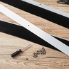 image:imageFrienda 8 Set Door Sweep Brush Bottom 1 x 36 Inch BlackSilver