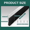 image:imageFrienda 8 Set Door Sweep Brush Bottom 1 x 36 Inch BlackSilver